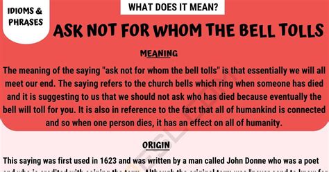 for whom the bell tolls summary|for whom the bell tolls meaning.